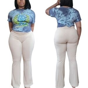 ❤️Rick & Morty Blue Tie Dye Multicolored Graphic Tee Shirt☆